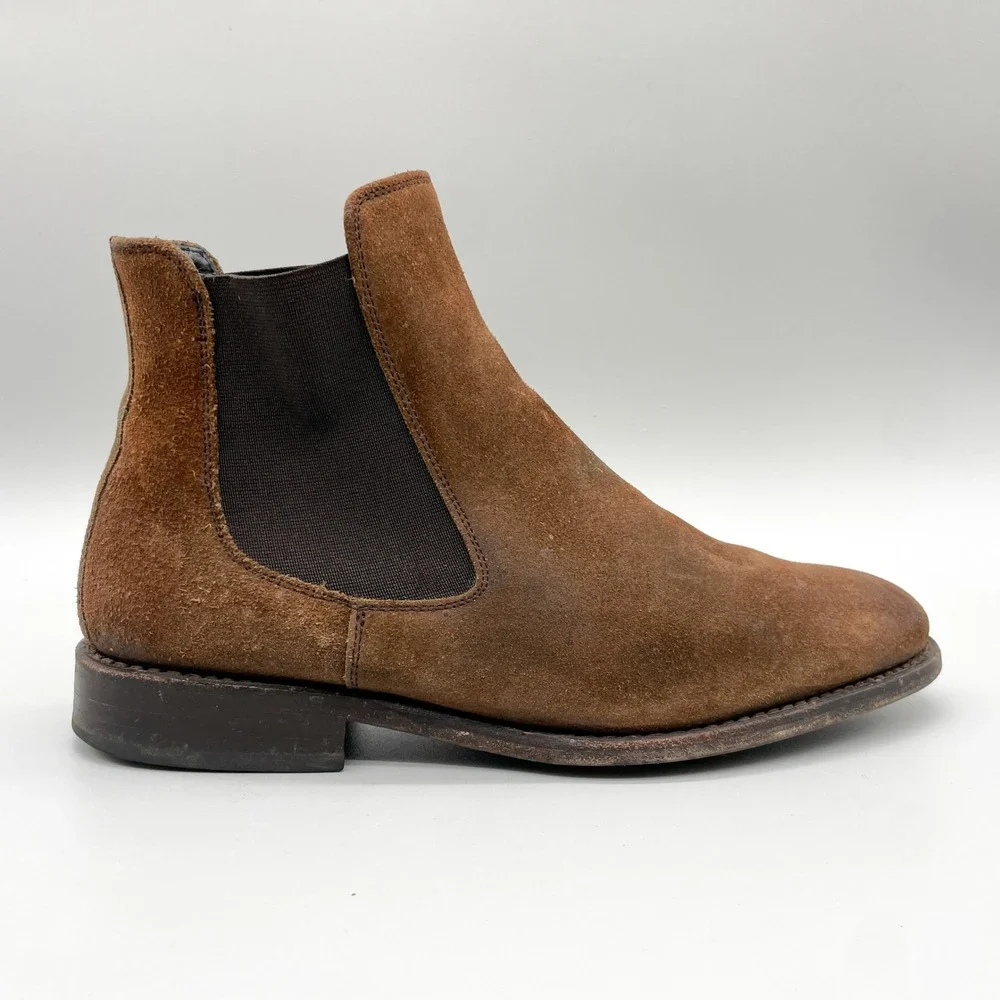 Thursday Boot Co Cavalier Chelsea Mens 7.5 Brown Suede Rugged Classic Work Shoes